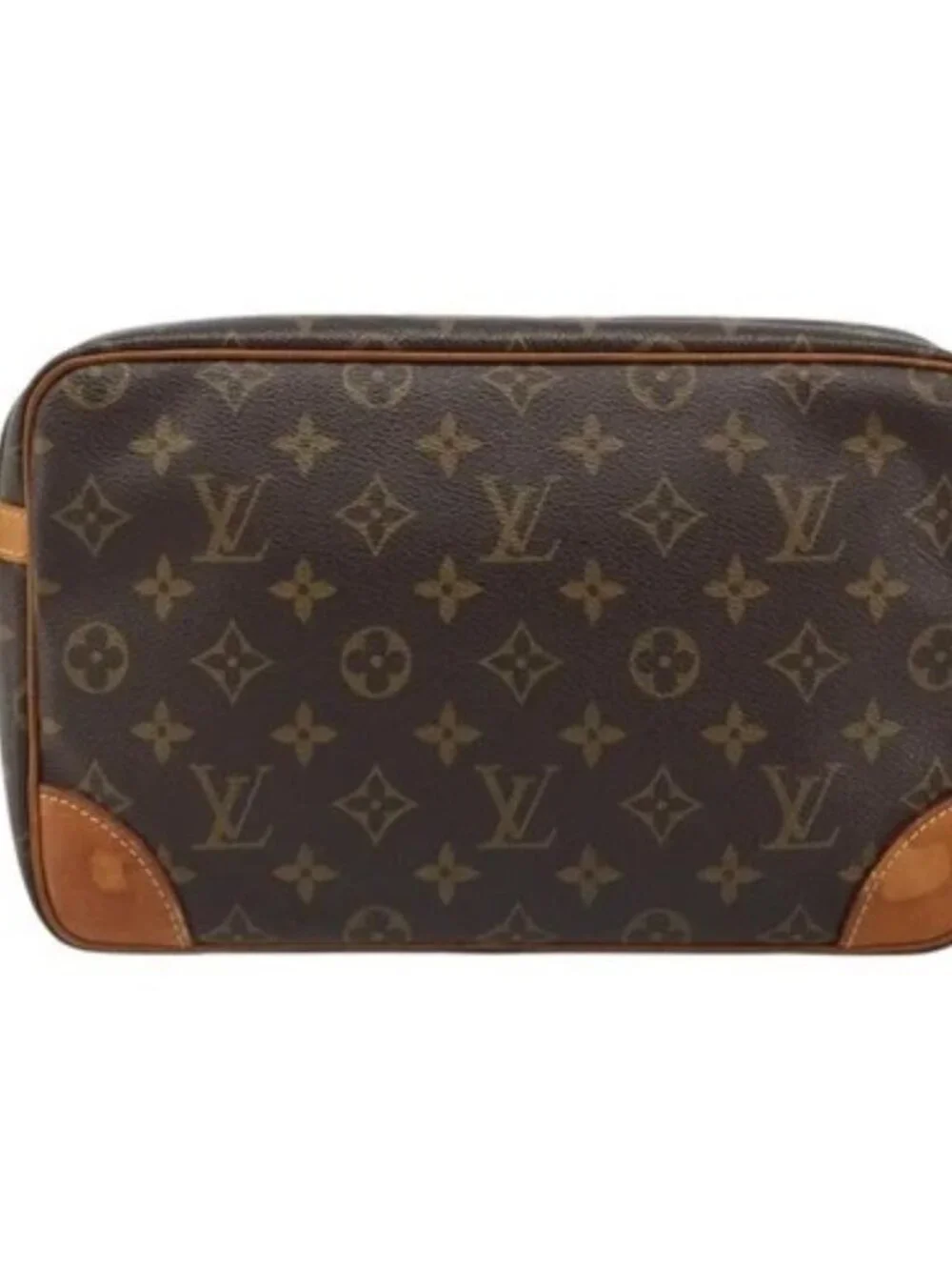 LOUIS VUITTON Monogram Compiegne 28 Clutch Bag M51845 LV Auth 179532